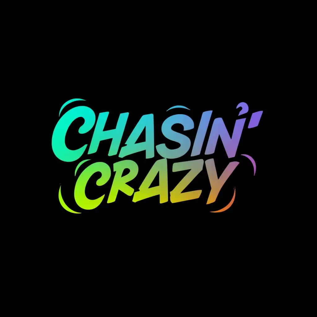 a logo design,with the text "CHASIN' CRAZY", main symbol:line, be used in Entertainment industry