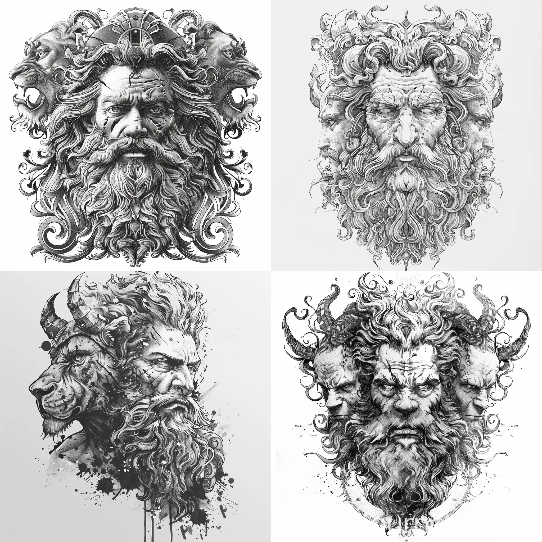 Furious-Zeus-Portrait-of-the-Greek-God-with-Lions-Head