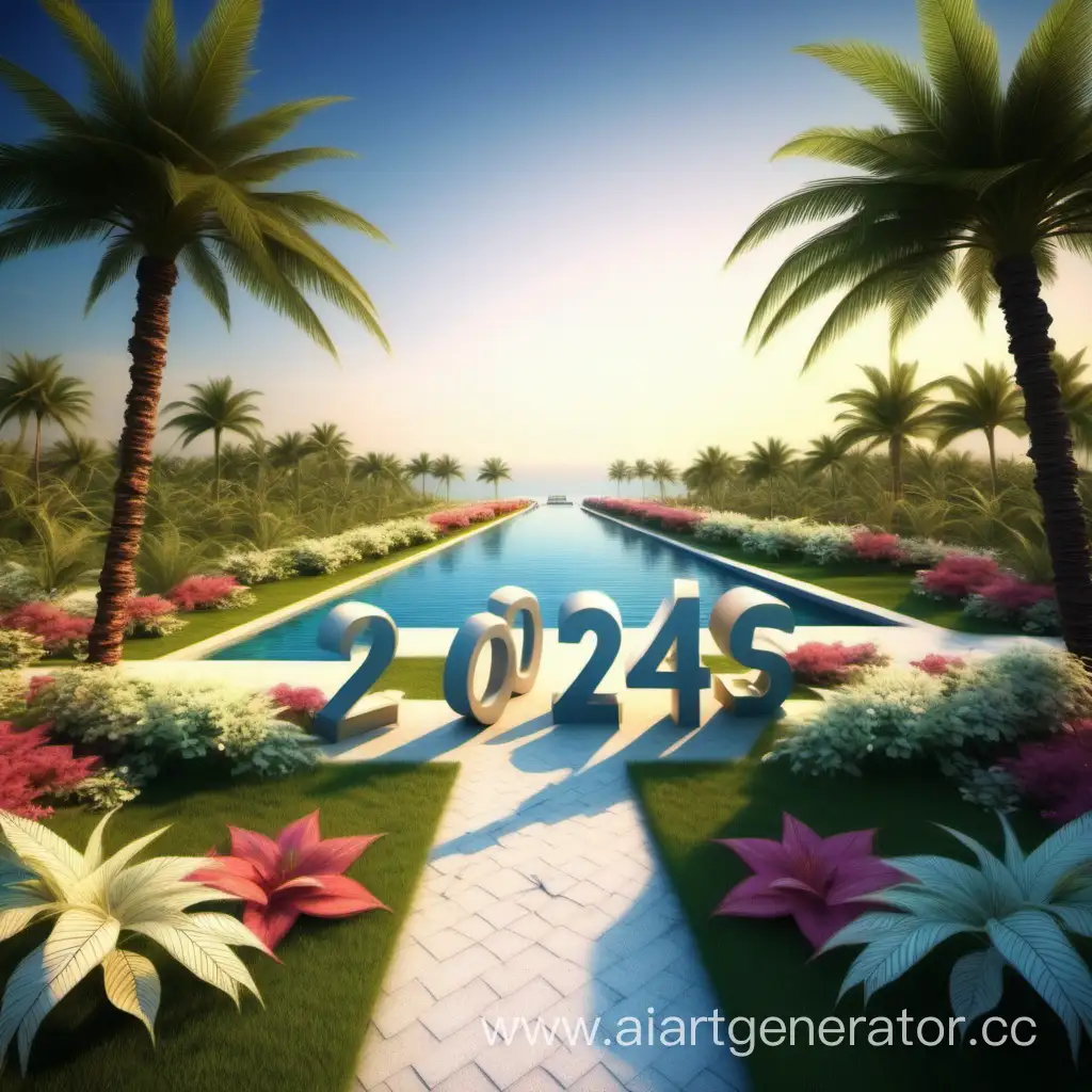 Envisioning-a-Blissful-2024-Celebrating-the-New-Year-in-a-Lush-Garden-Paradise