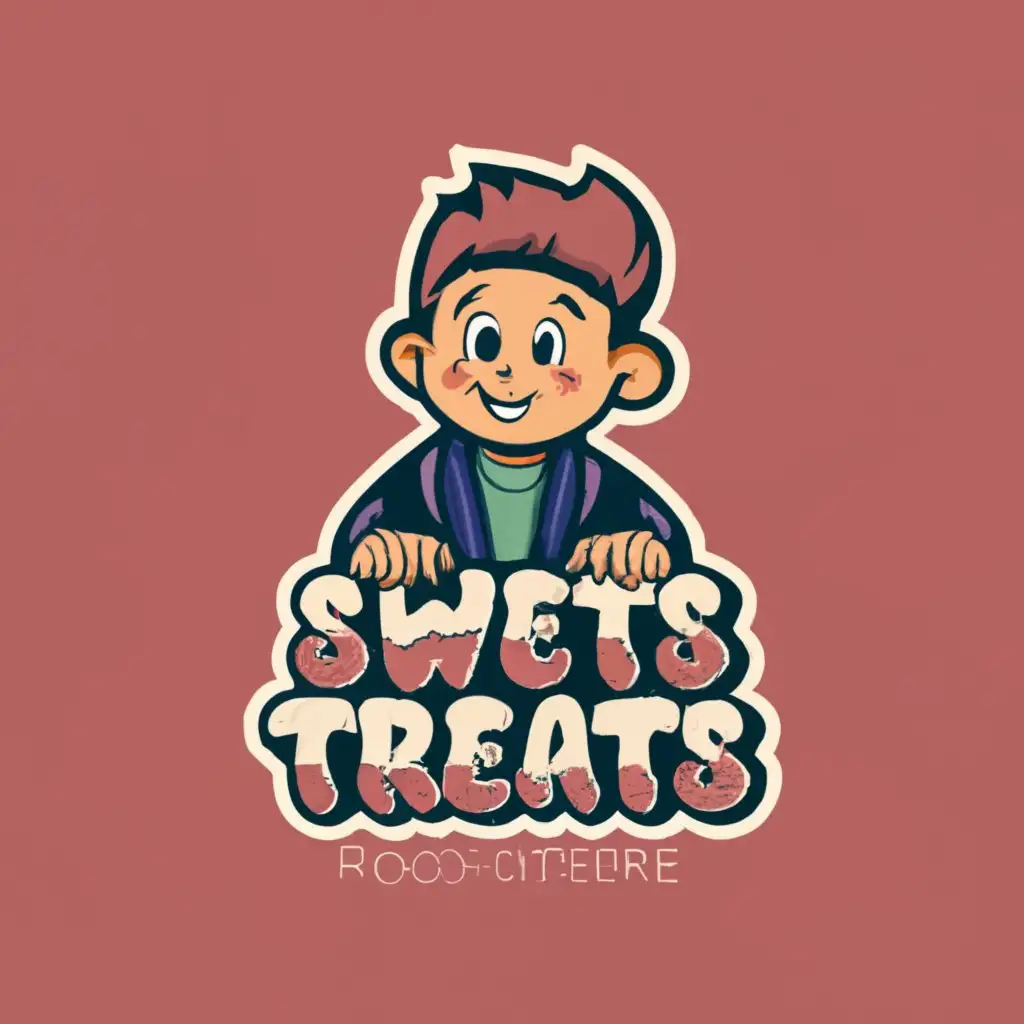 logo, a business logo for a 13 year old boy who is selling candy and treats at school, with the text "Sweets & Treats - By Rocco Ottobre", typography, be used in Retail industry
