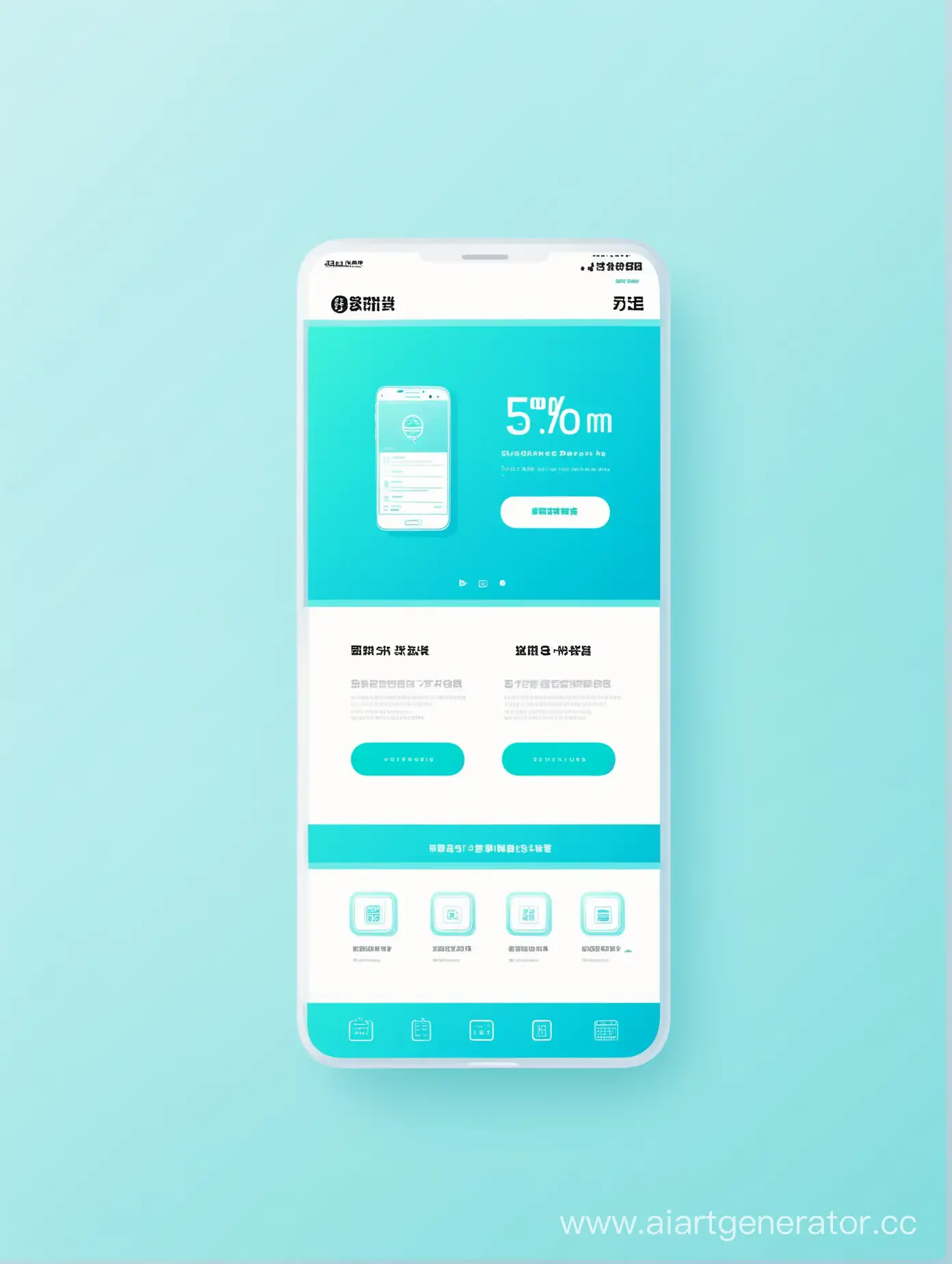 Minimalist-Light-Blue-Smartphone-Store-Homepage-Design