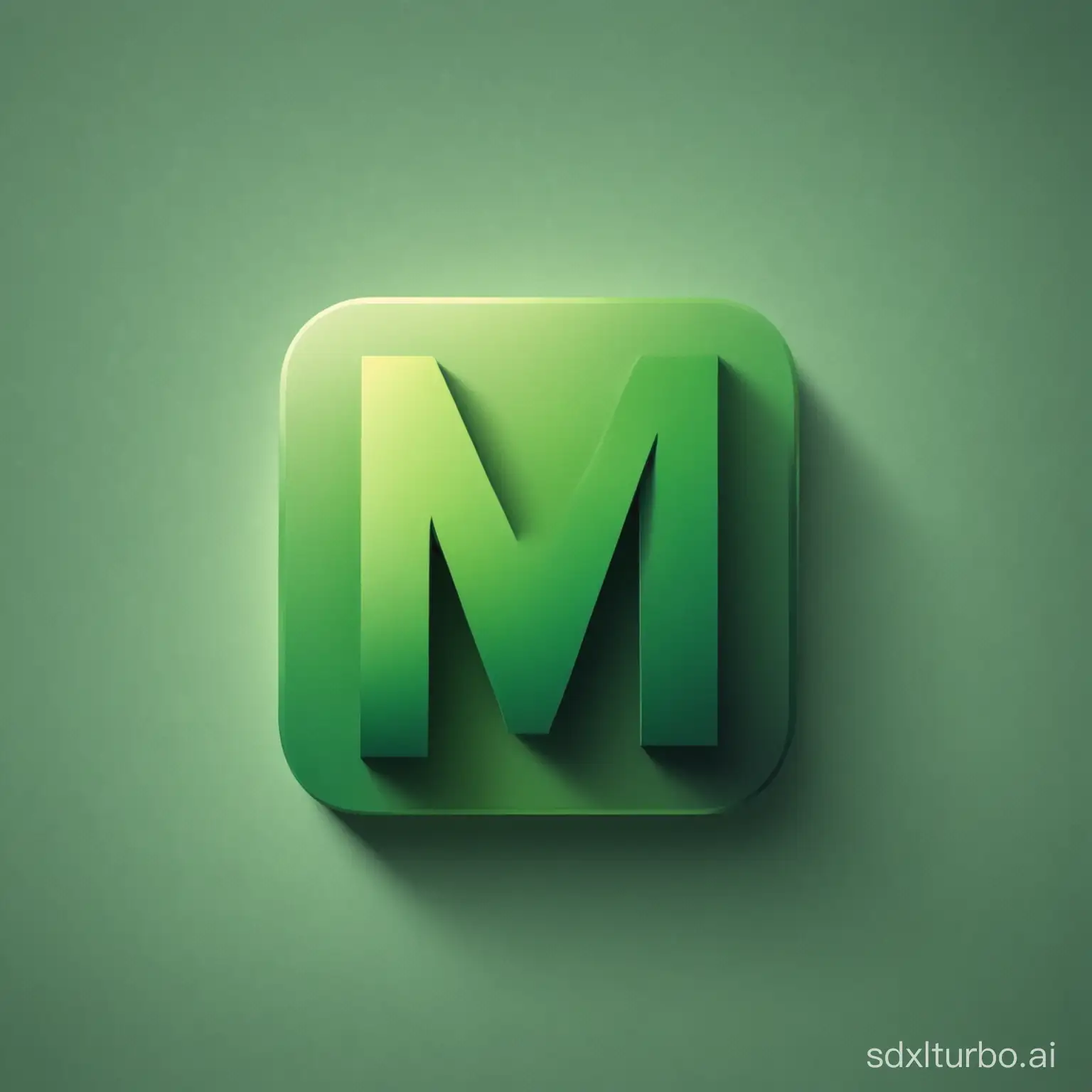 Modern-Flat-MLetter-Logo-with-Green-Shading-and-Rounded-Corners