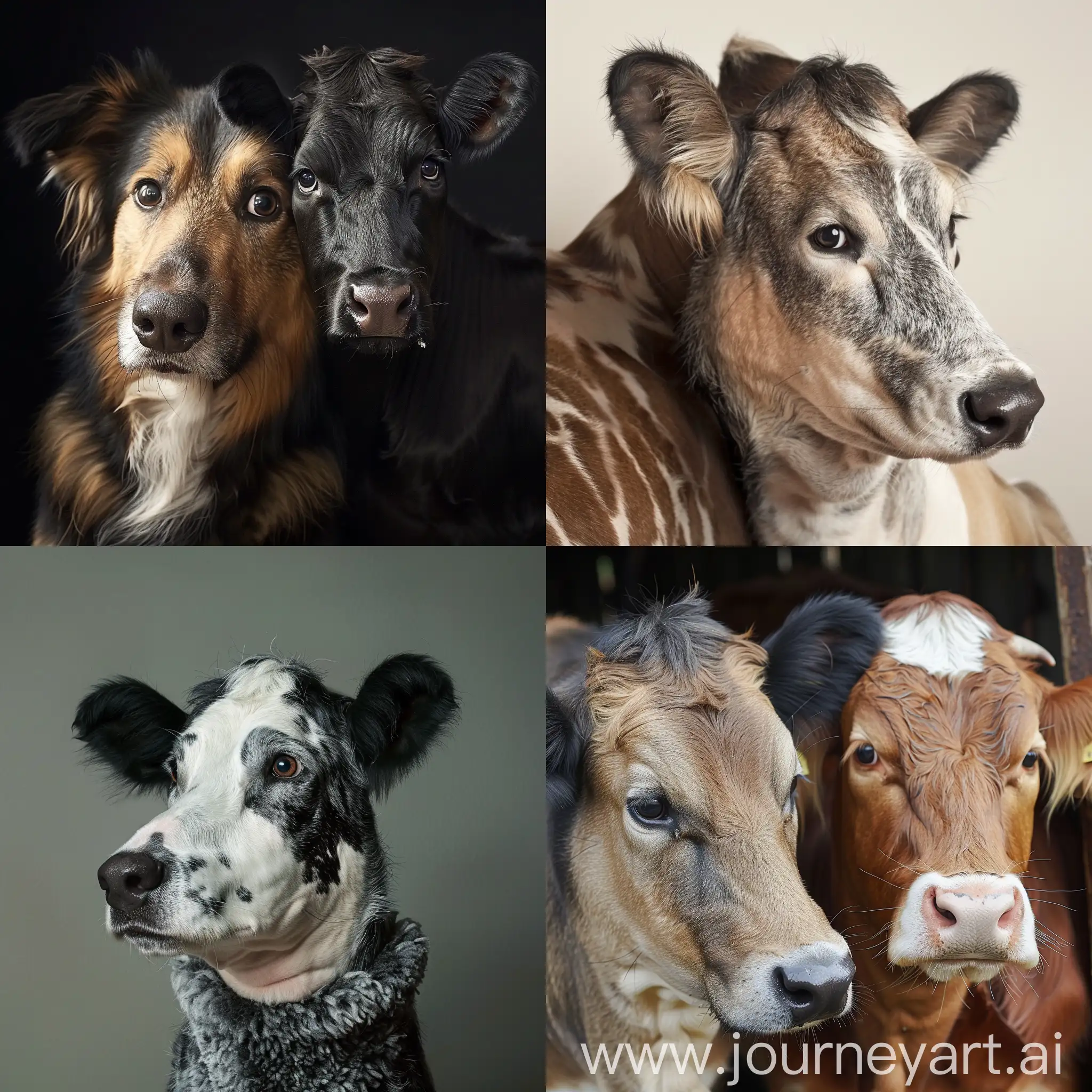 a combination of dog and cow