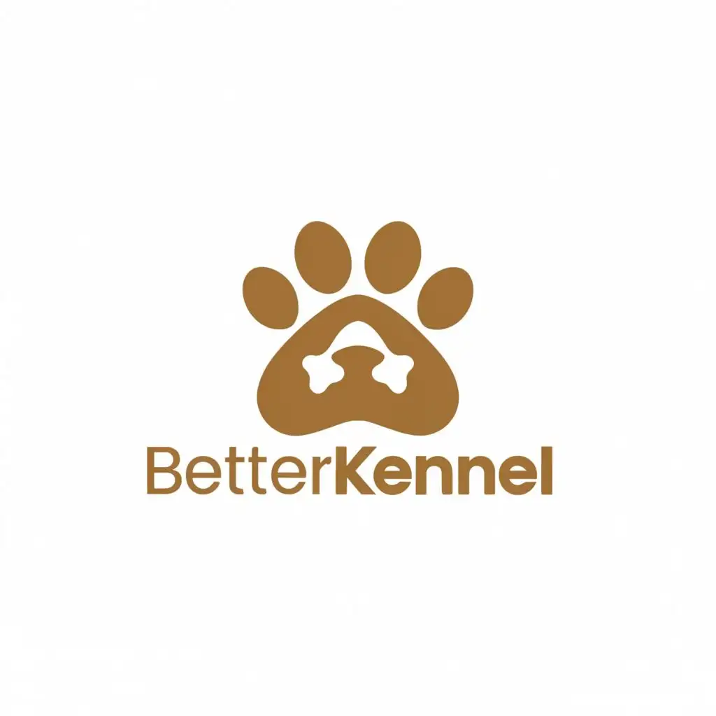 LOGO-Design-for-Better-Kennel-Minimalistic-Paw-Print-on-a-Clear-Background