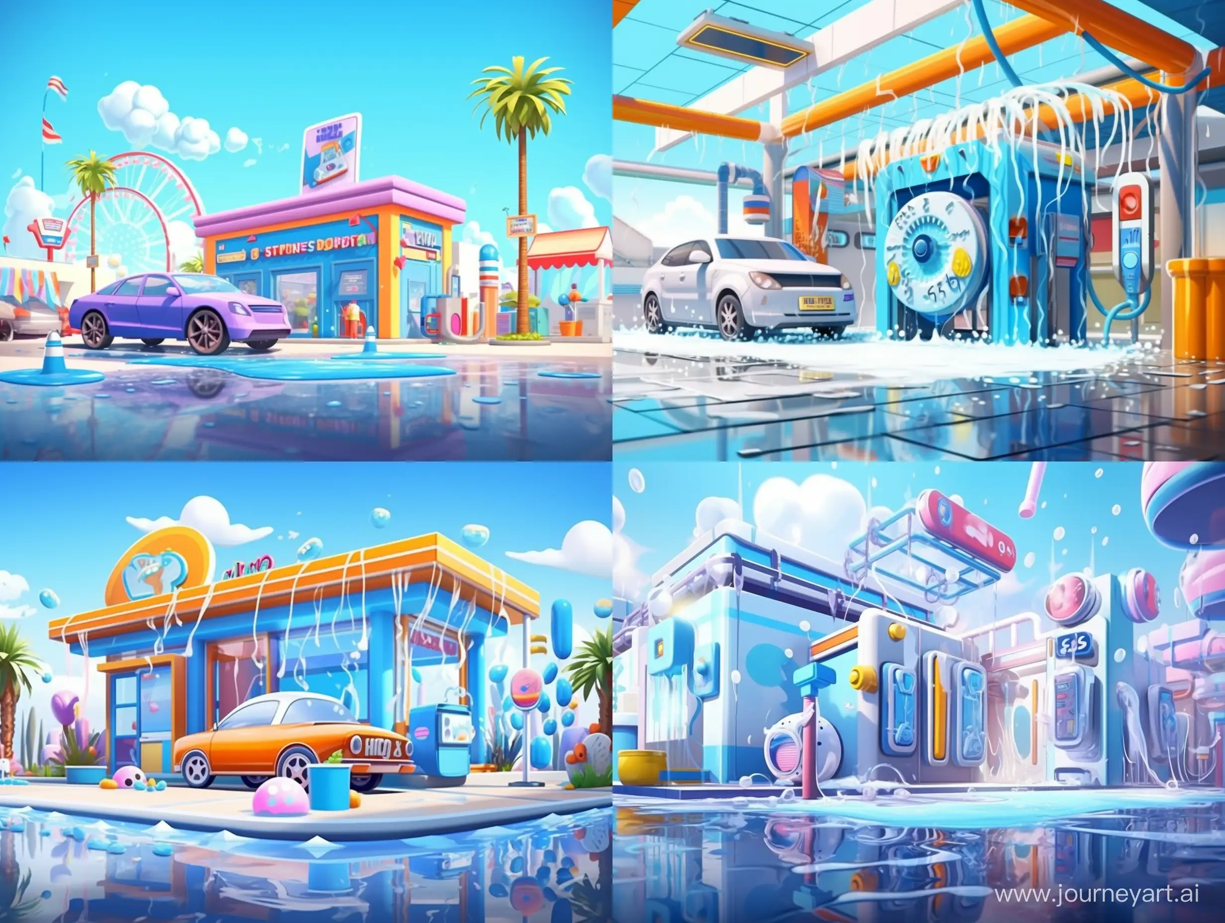 Blippi-Visits-a-Car-Wash-Realistic-3D-High-Detail-Art-with-Ethereal-Lighting