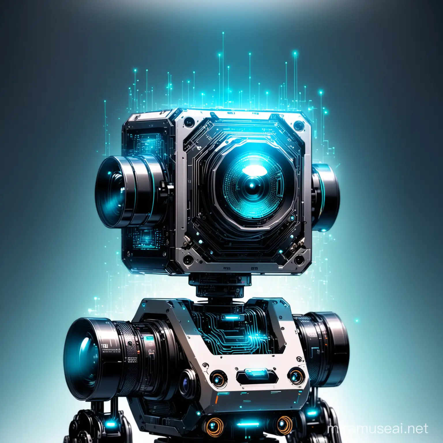 Futuristic AI Camera Capturing Mechanical Marvels
