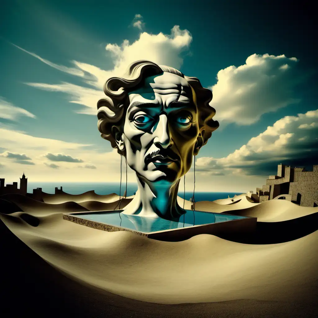 Surreal Landscape Inspired by Salvador Dali