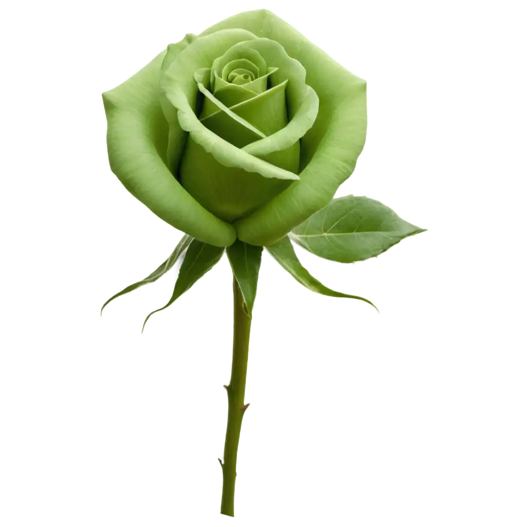Rose in green