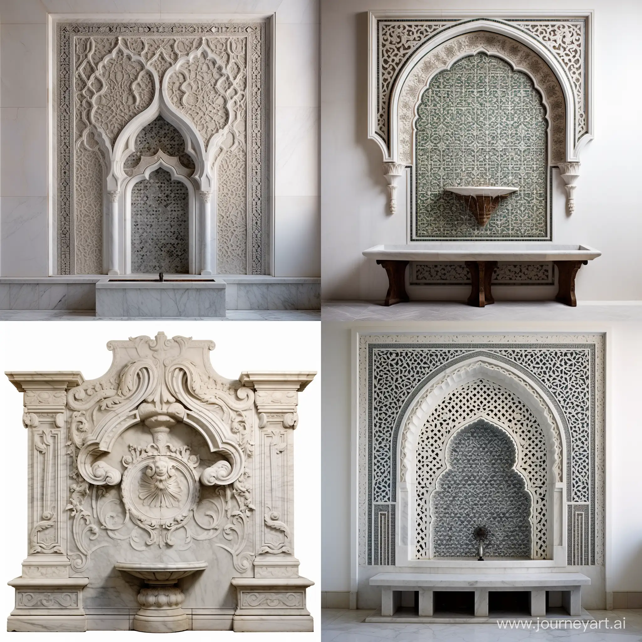 seljuk architecture marble wall fountain