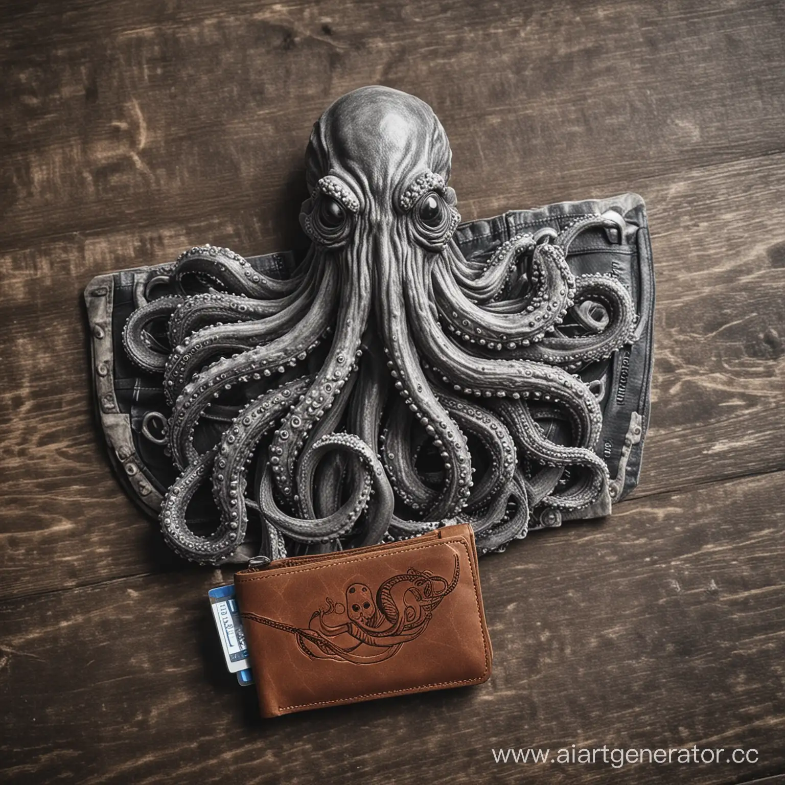 Kraken-Guarding-a-Treasure-Wallet