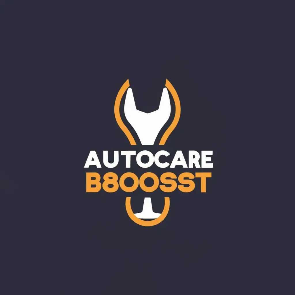 a logo design,with the text "Autocare Boost", main symbol:a wrench,Moderate,be used in Automotive industry,clear background