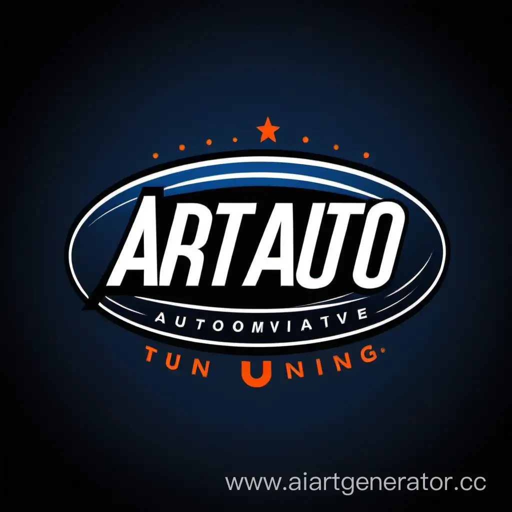 The logo of the automotive store, named ArtAuto, specializes in selling tuning products, accessories, and auto chemistry.