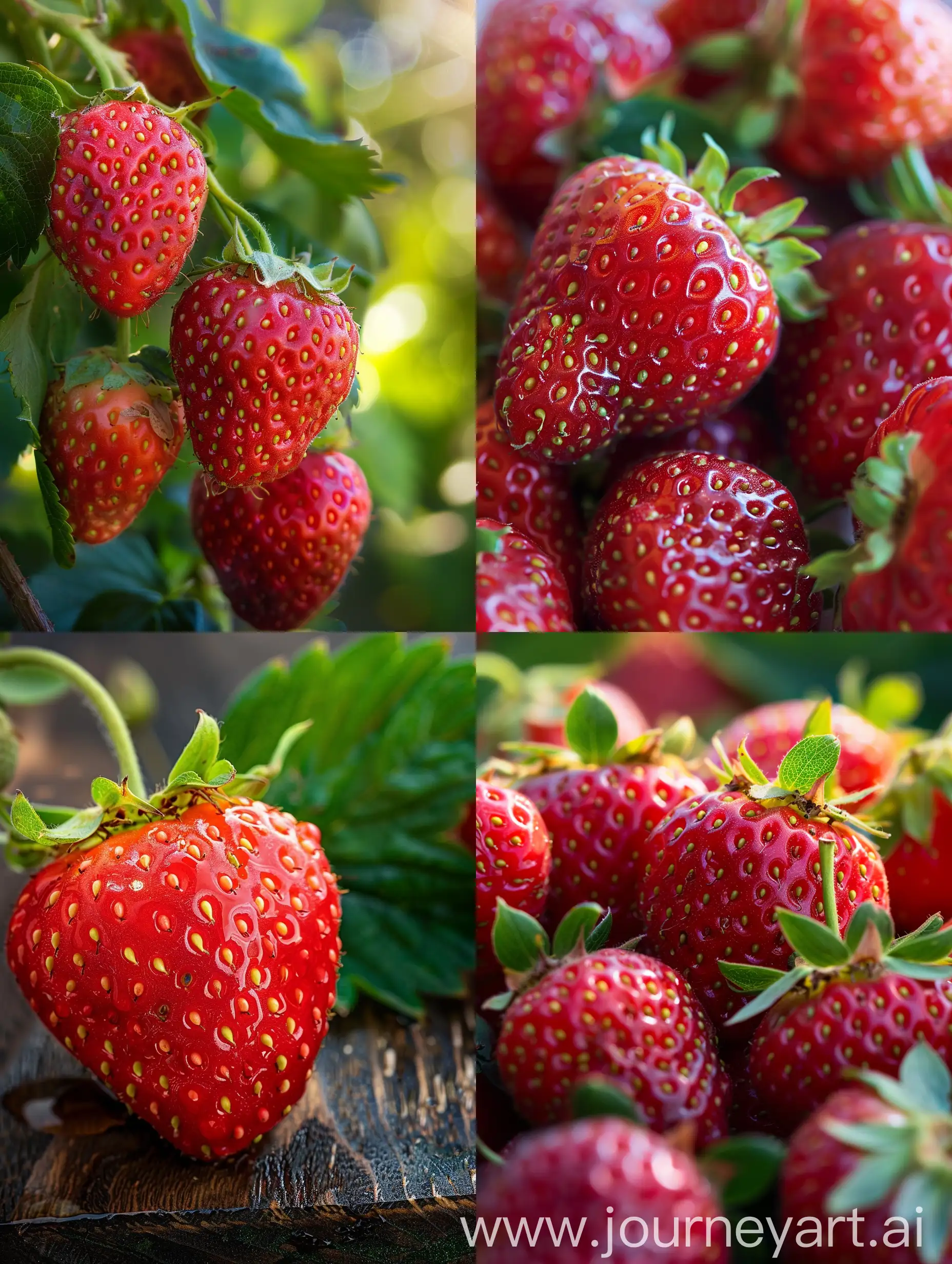 Vibrant-Strawberry-Art-A-Playful-Tribute-to-Natures-Sweetness