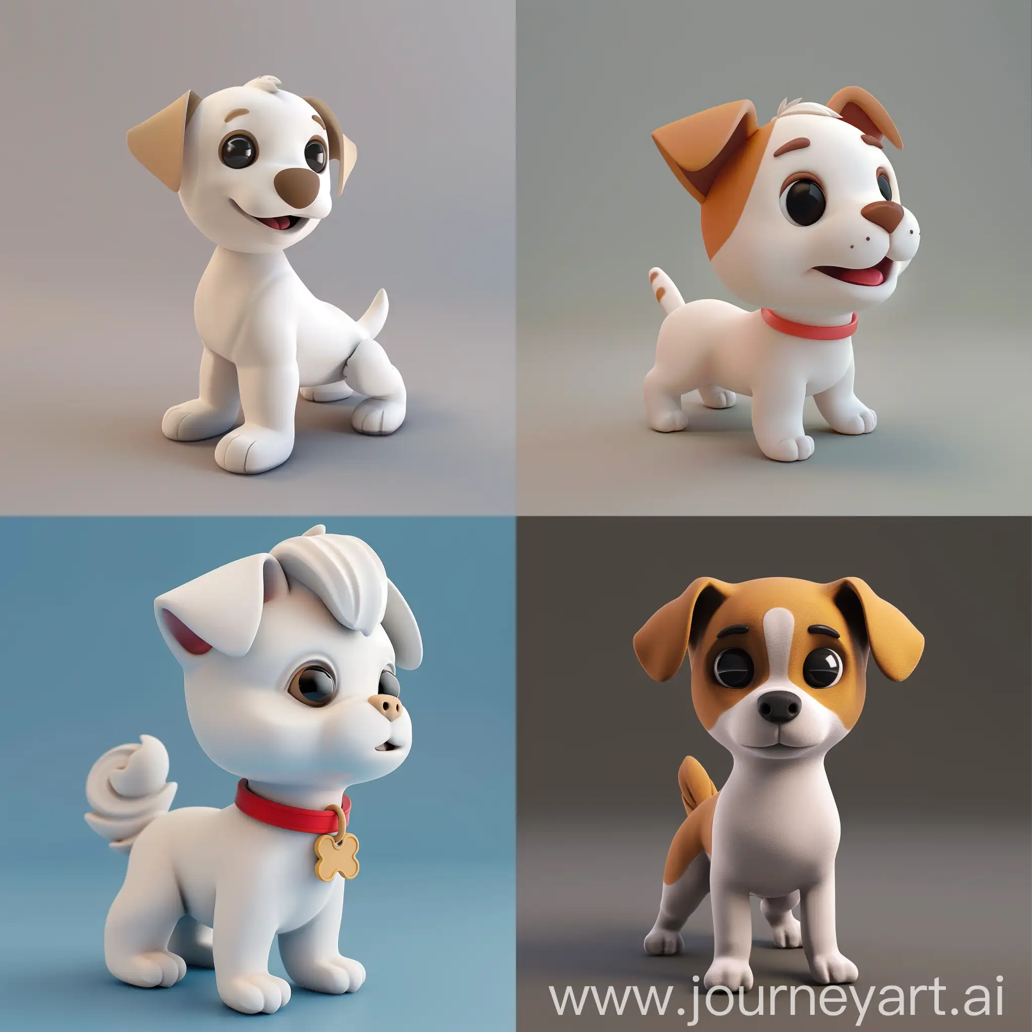 Adorable-3D-Little-Dog-Sitting