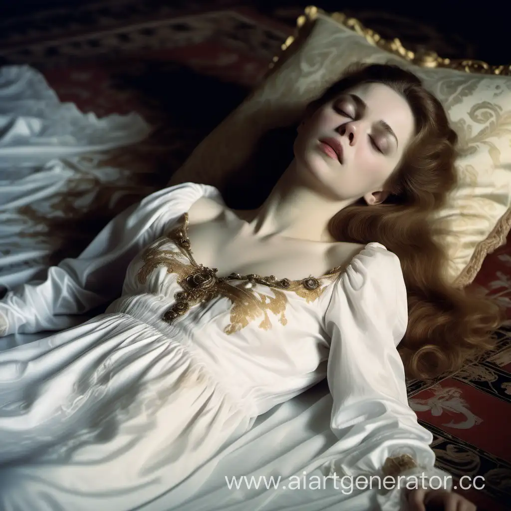 Tragic-Scene-Archduchess-Maria-Romanovs-Lifeless-Body-in-Ornate-Room
