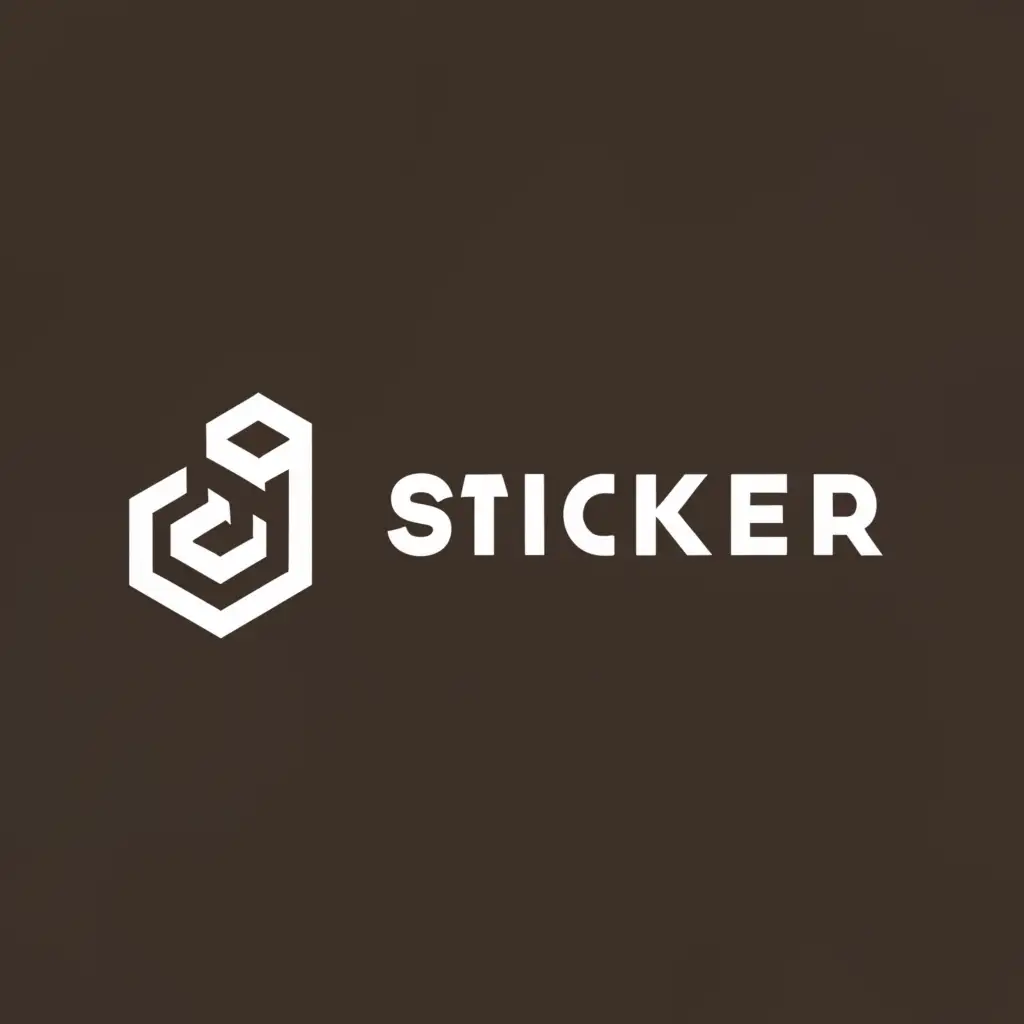 a logo design,with the text "Sticker", main symbol:stample,Minimalistic,be used in Legal industry,clear background