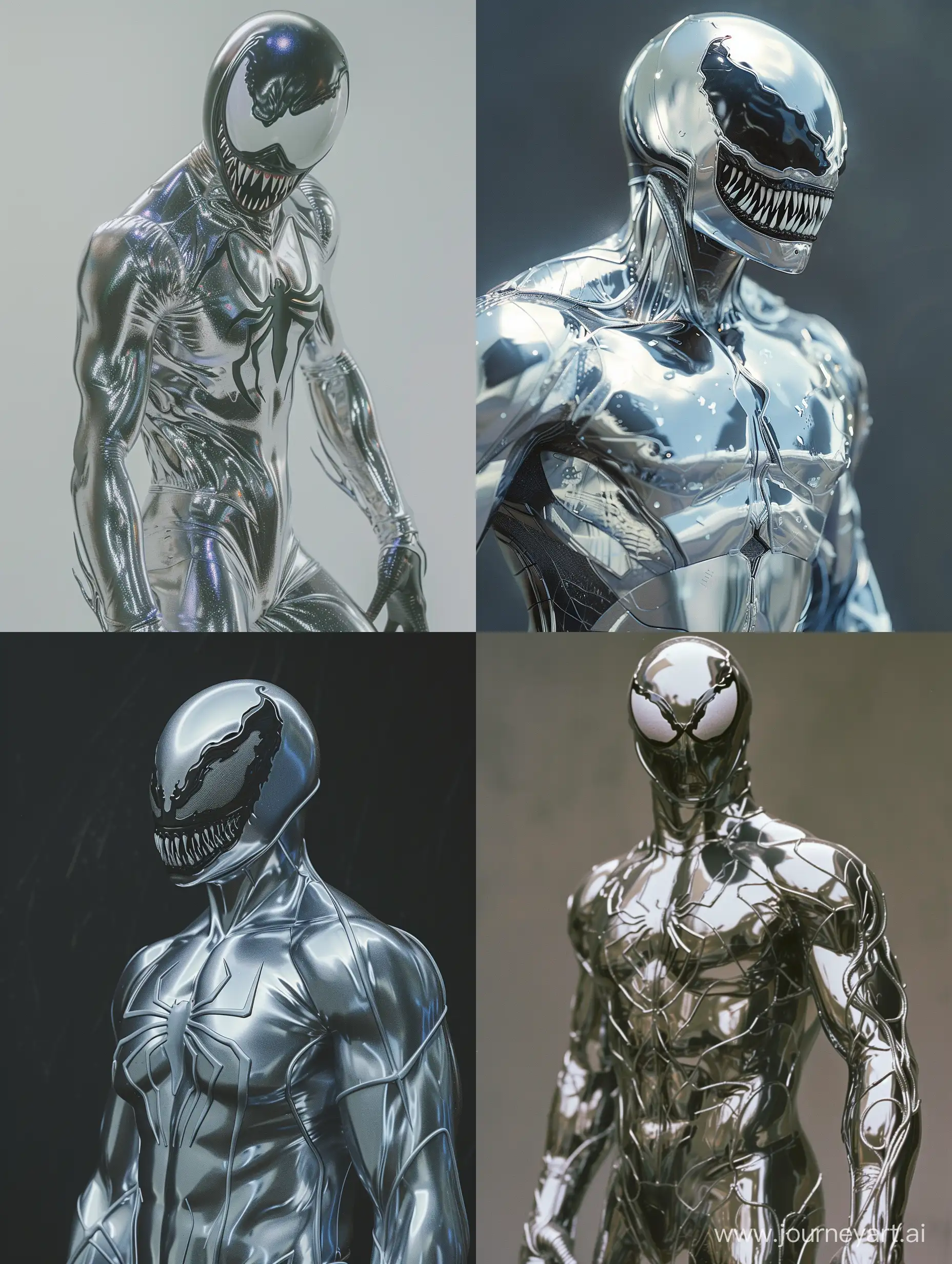 SpiderMan-Venom-Wearing-Silver-Suit-in-Neurocore-Style