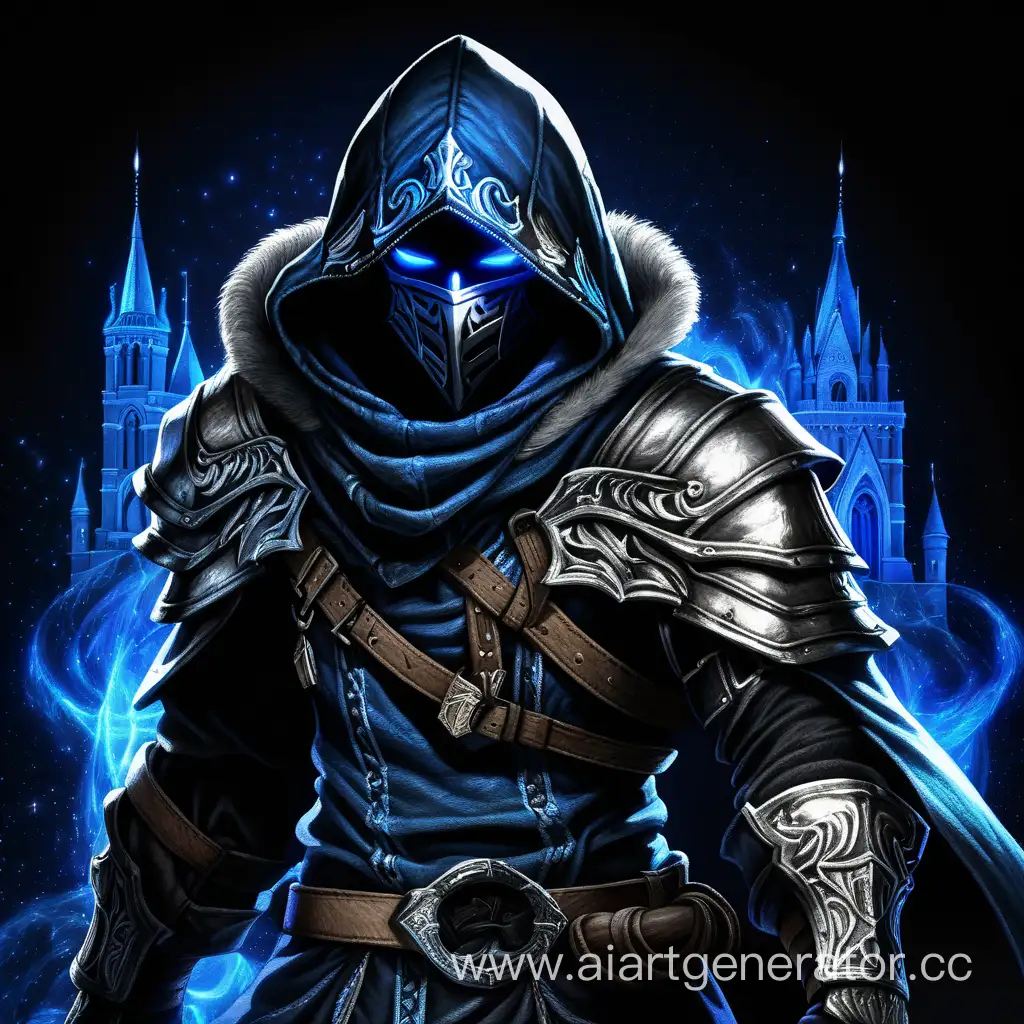 Mystical-Mercenary-in-DarkSilver-Attire-with-MidnightBlue-Aura