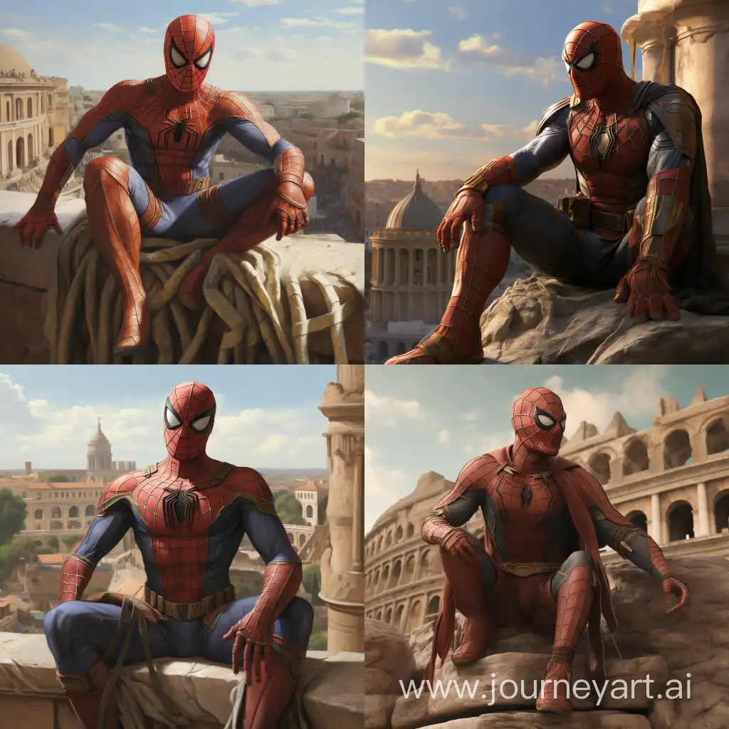 Spiderman-Swings-Through-Ancient-Rome