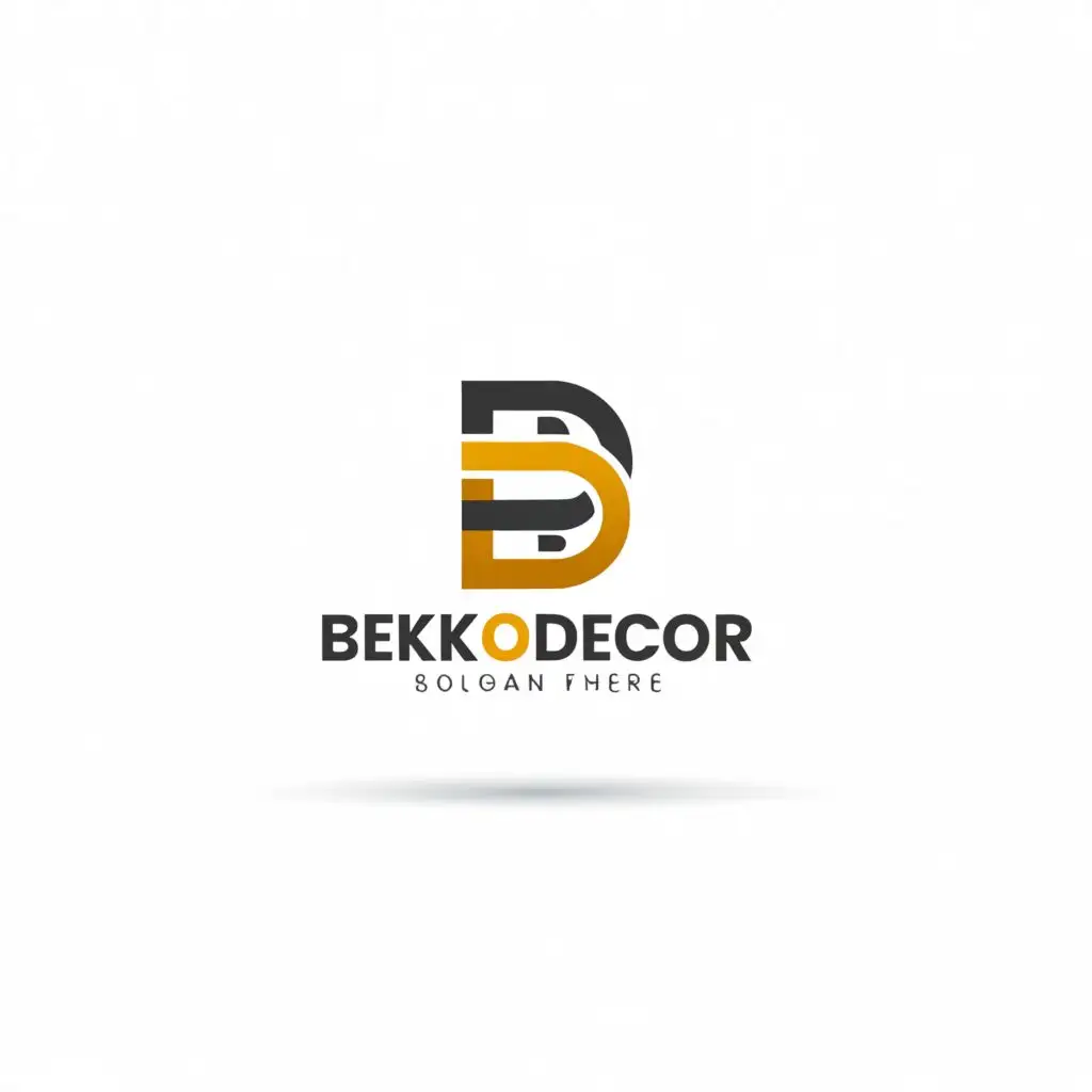 a logo design,with the text "Bekko_decor", main symbol:an B and D,Moderate,be used in Construction industry,clear background