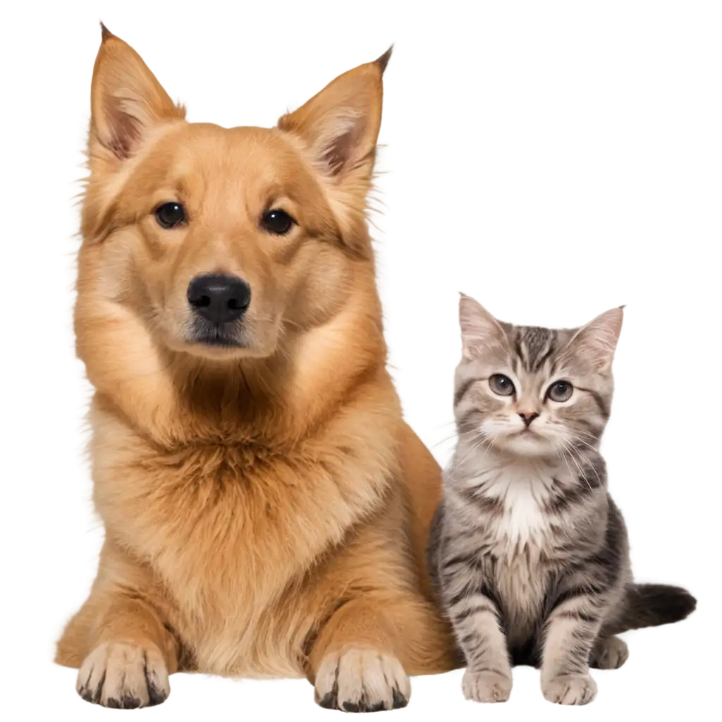 Adorable-Duo-HighQuality-Dog-and-Cat-PNG-Image-for-Enhanced-Visual-Appeal