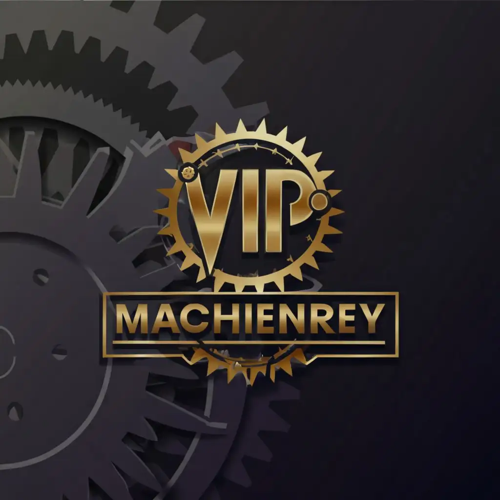 Logo-Design-For-VIP-Machine-Industrial-Elegance-with-a-Focus-on-Machinery
