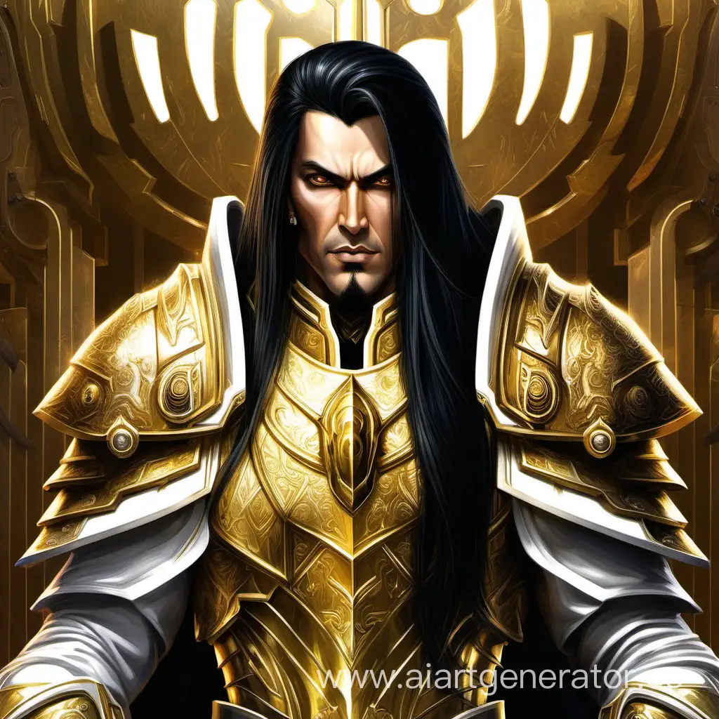 GoldenArmored-Sultan-Portrait-with-Warhammer-40000