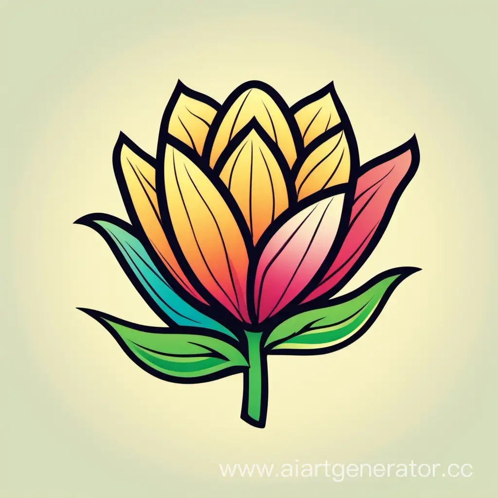 Vibrant-Blooming-Flower-Bud-Illustration-in-Adobe-Illustrator