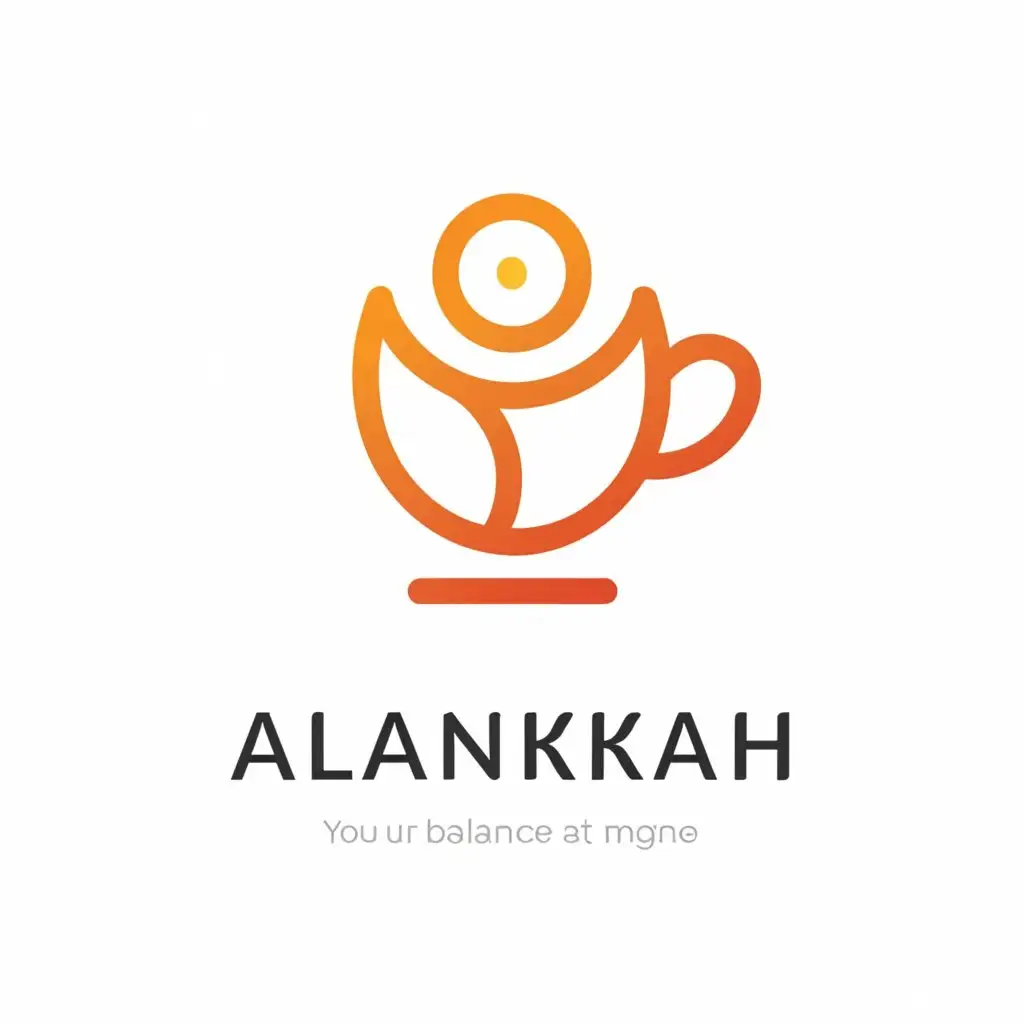 a logo design,with the text "ALANKKAH", main symbol:DRINK,CUP,Moderate,be used in Restaurant industry,clear background