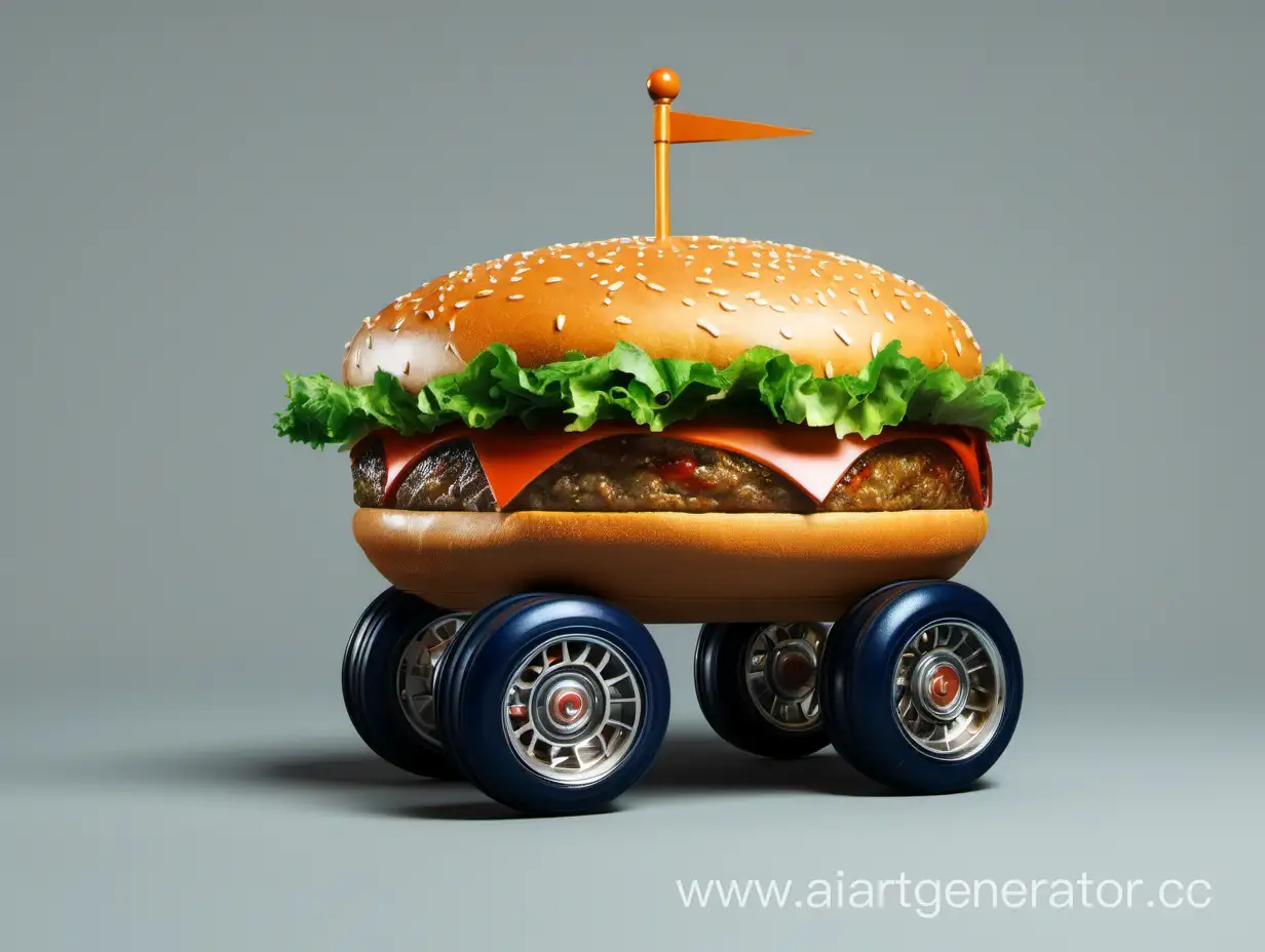 Delicious-Burger-on-Wheels-Fast-Food-Travel-Concept