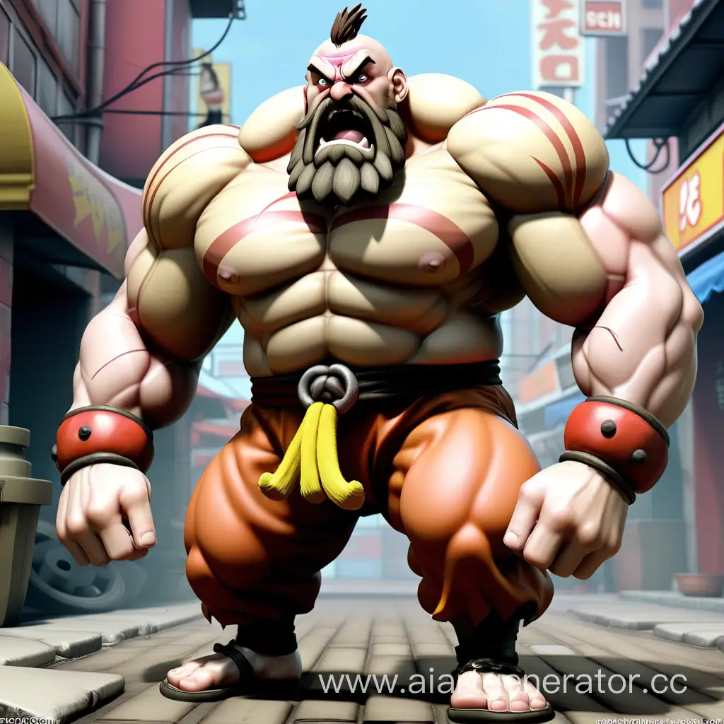 Muscular-Zangief-Confronts-Foes-in-Street-Fighter-6-Battle