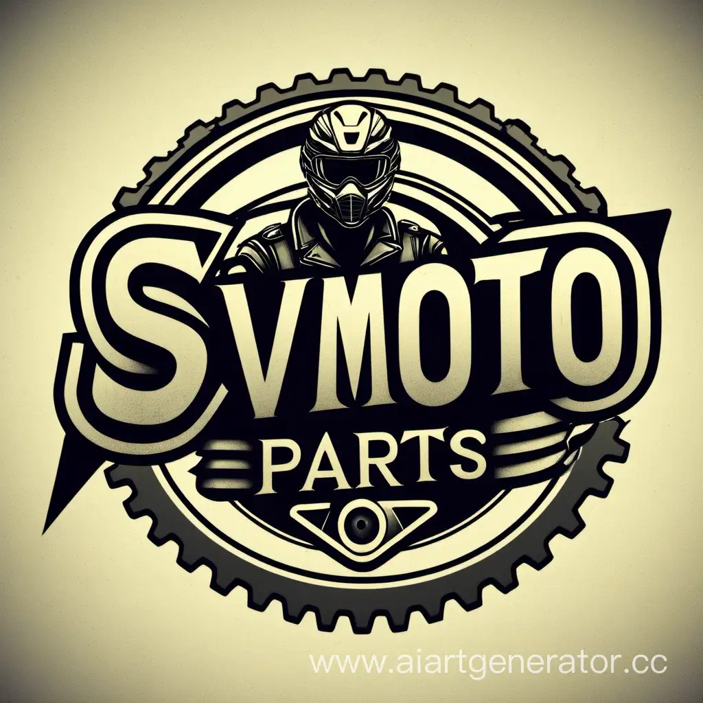 Логотип компании мотозапчастей: SVmoto