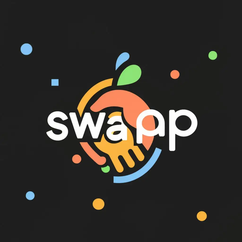 a logo design,with the text "Swap", main symbol:shaking hands,Minimalistic,be used in Internet industry,clear background