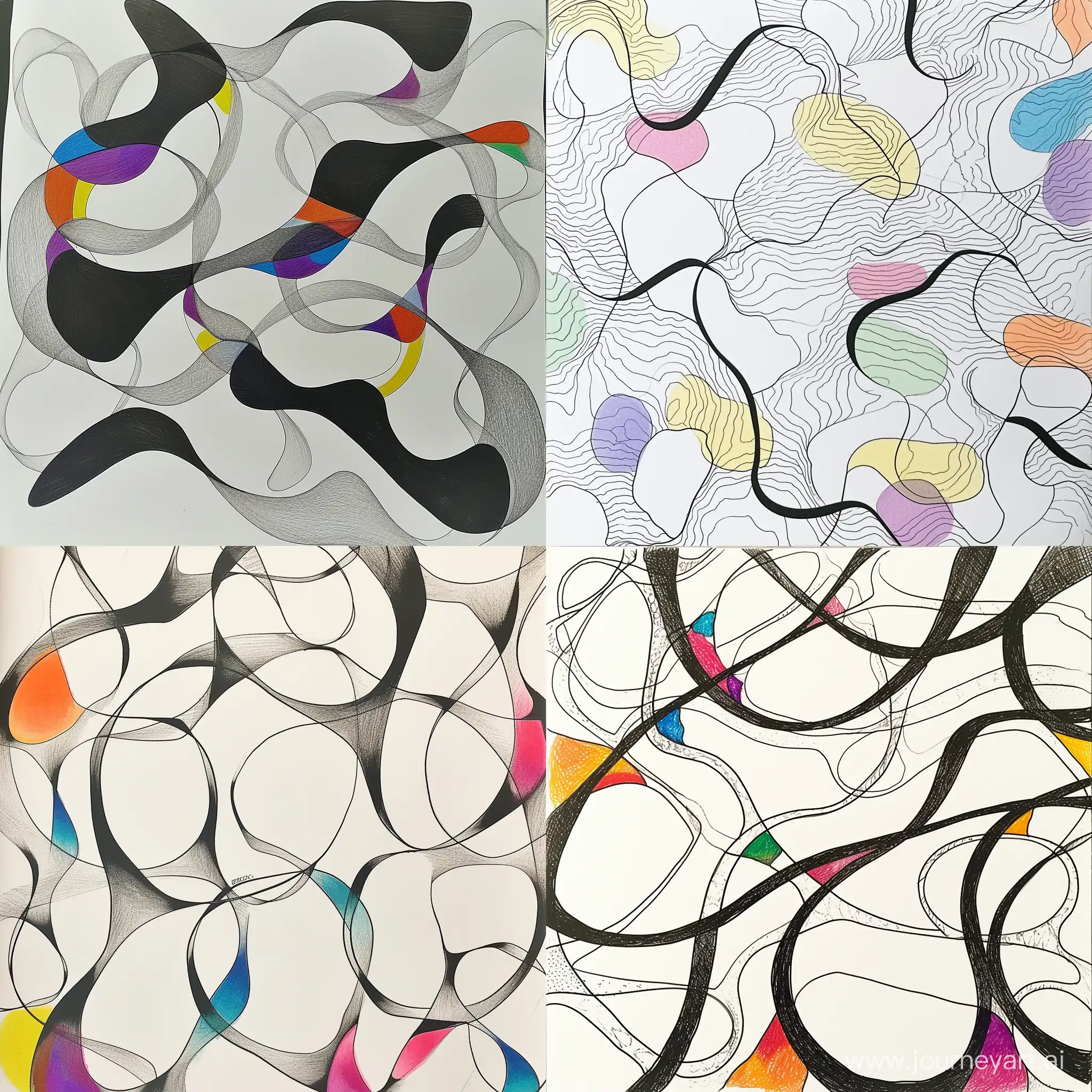Abstract-Black-Pen-Curves-with-Randomly-Added-Colors-on-White-Sheet