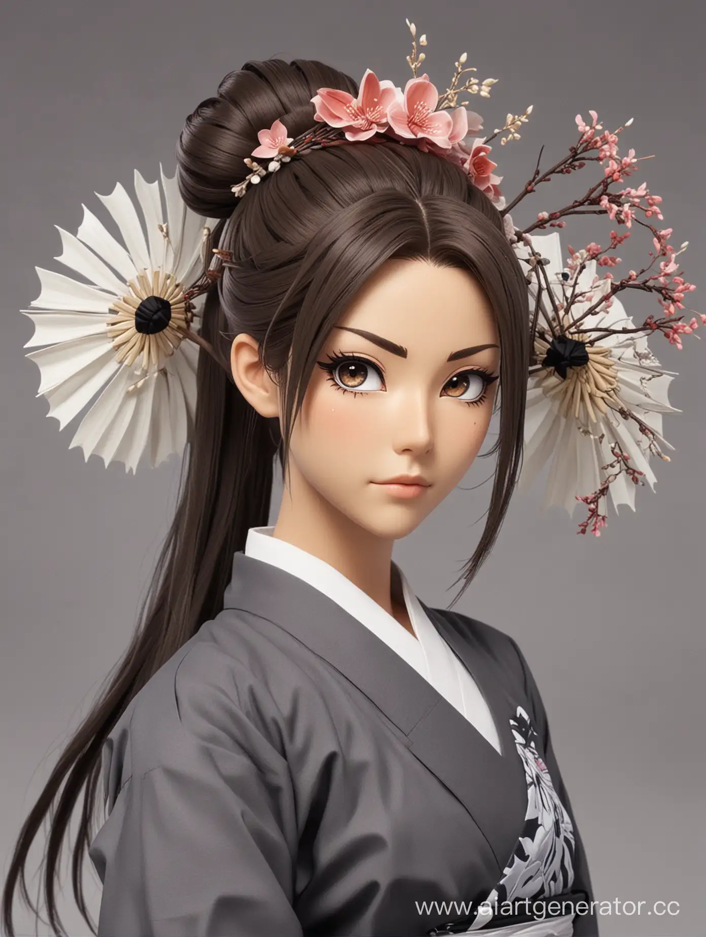 персонаж аниме блич, девушка синигами небольшого роста являющаяся лейтенантом 13-го отряда, брюнетка с длинными волосами собранными в пучке с помощью кандзаси, имеет серый веер с изображением цветов 