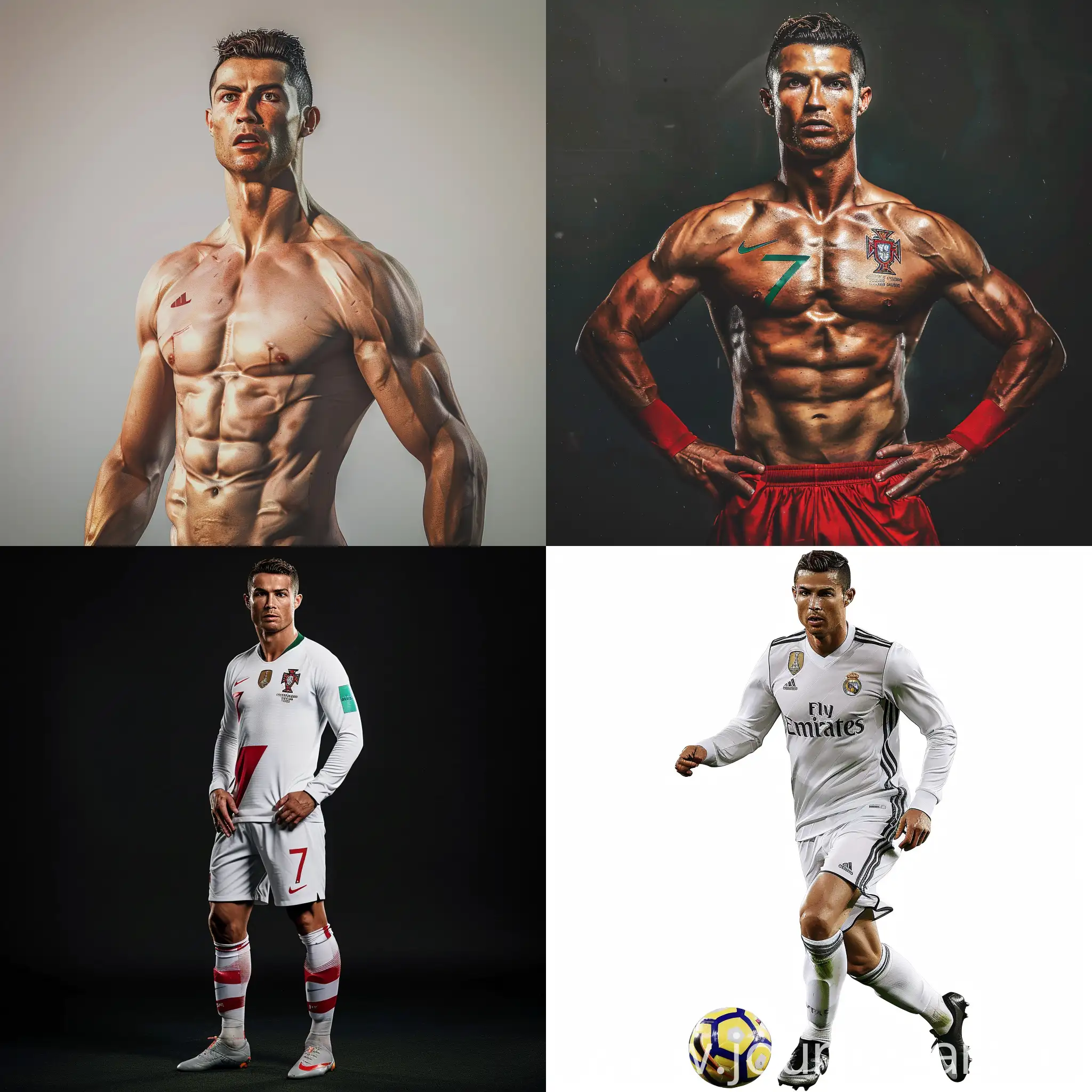Ronaldo-Soccer-Player-Portrait-in-Dynamic-Lighting