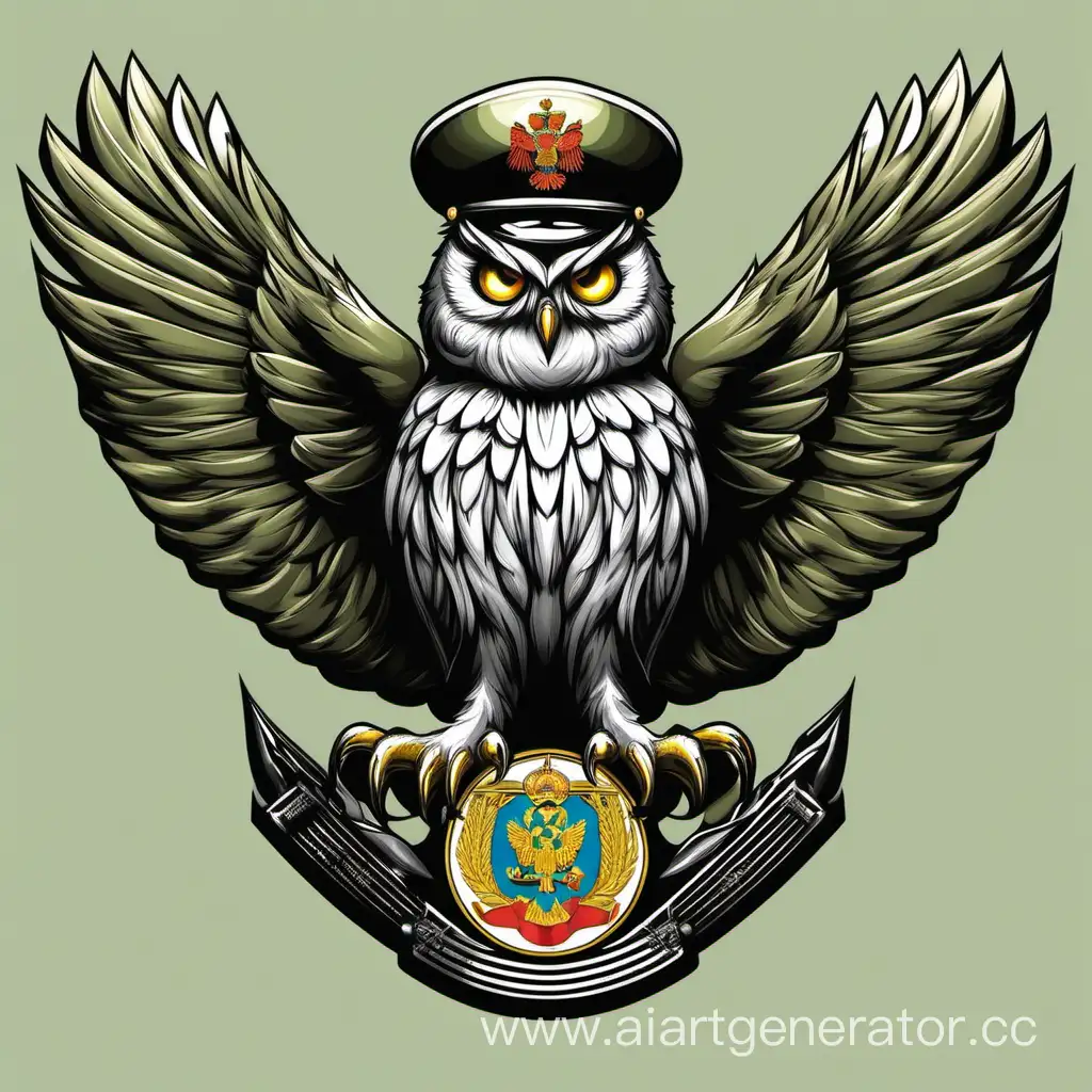 Военная медицинская сова министерства обороны Российской федерации вектор