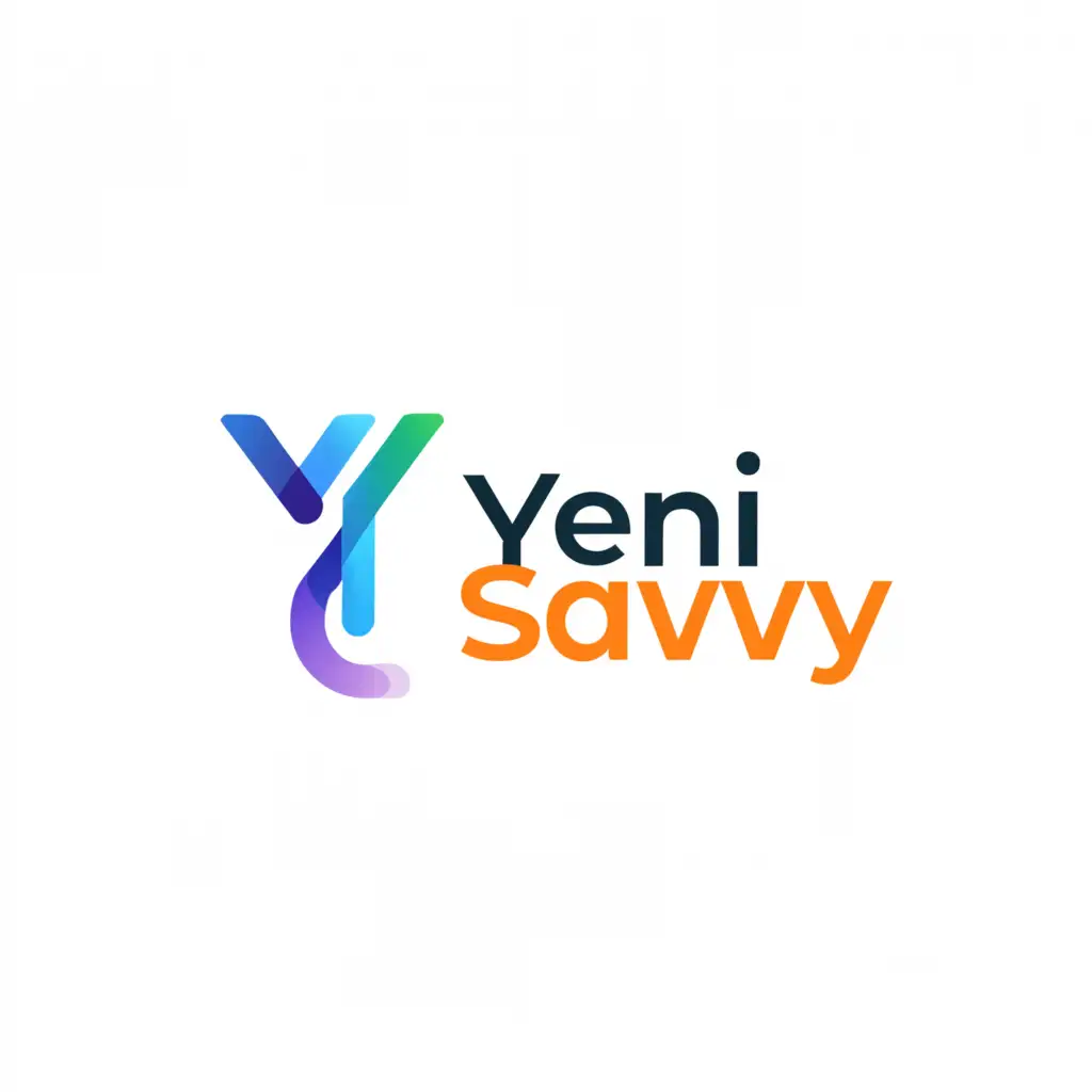 a logo design,with the text "Yeni Savvy", main symbol:Digital Advertising Services,Minimalistic,clear background