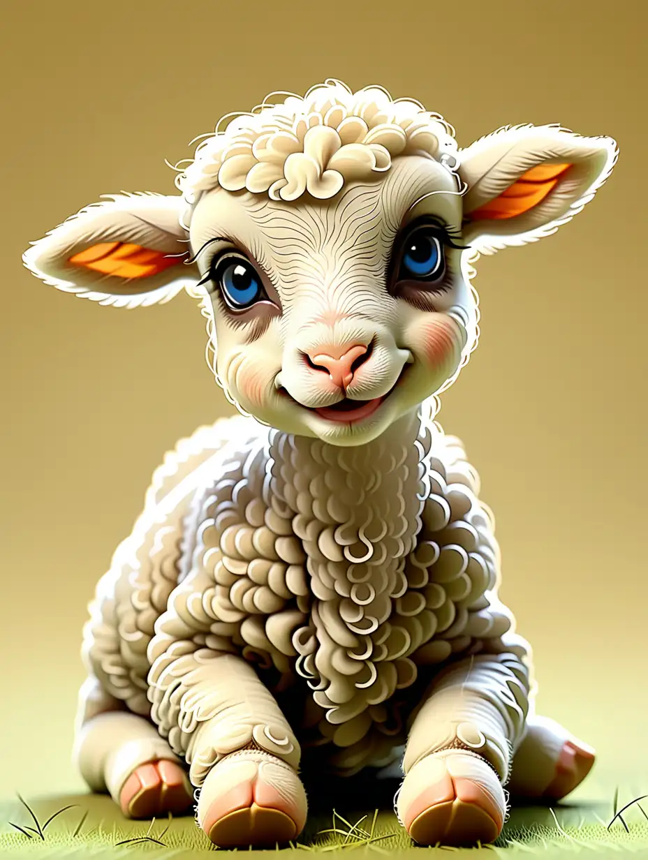 baby lamb graphic