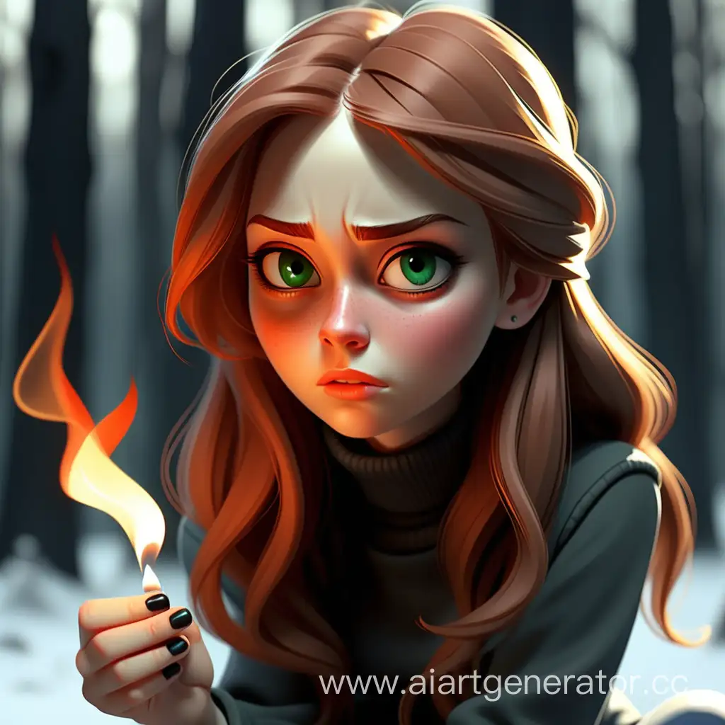 Russian-Girl-Burning-Love-Note-in-Winter-Atmosphere