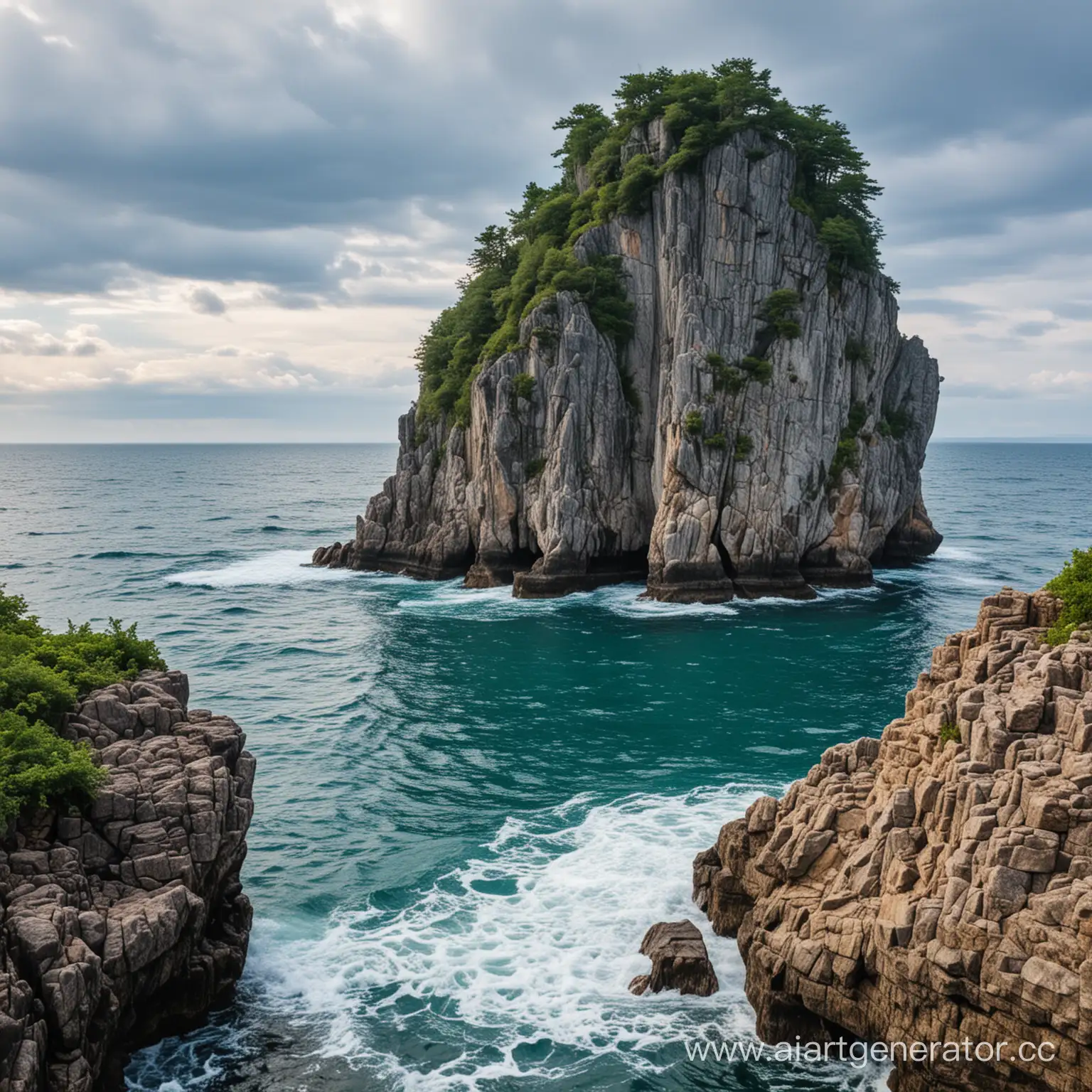 на море-океане, на острове Буяне есть камень бел-горюч