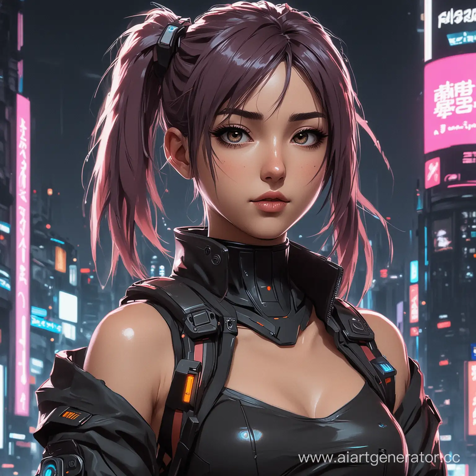 Cyberpunk-Anime-Girl-with-Futuristic-Neon-City-Background
