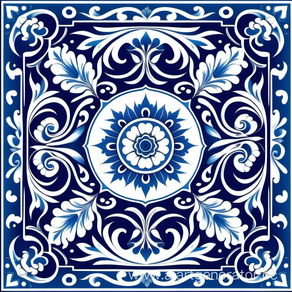 Elegant-Oriental-Ornamental-Elements-in-Blue-and-White-Vector-Design