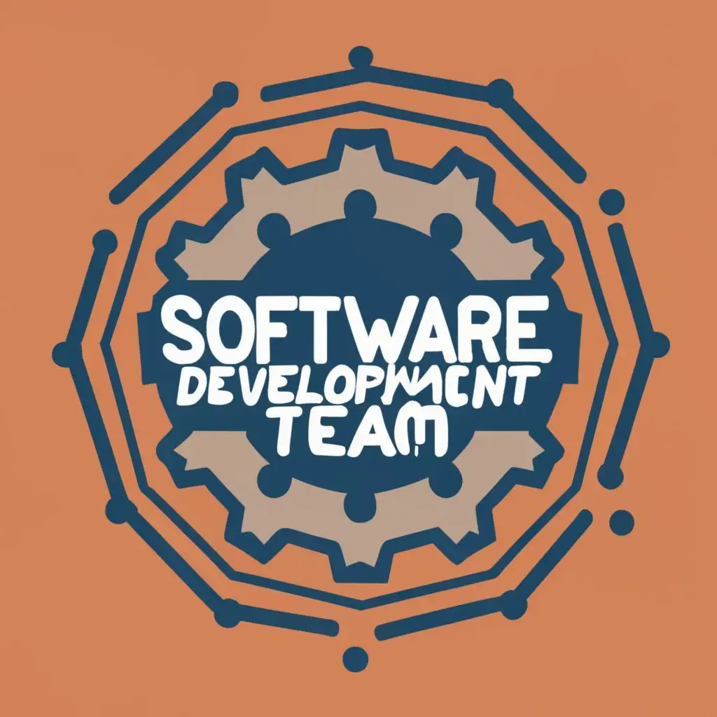 logo, Decagon, with the text ""Software Development Team"", typography, be used in Internet industry