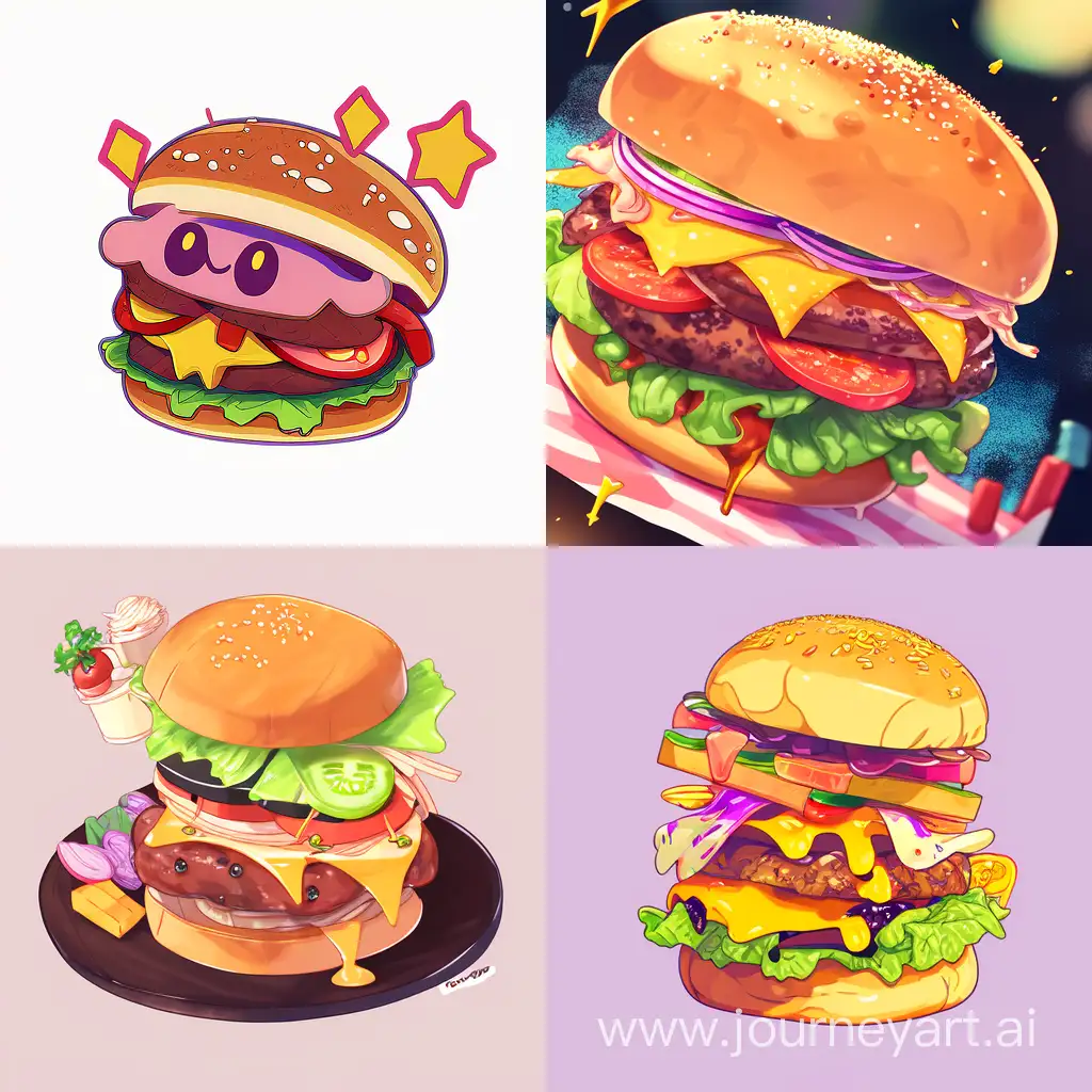 Colorful-Niji-Burger-with-a-41-Aspect-Ratio-Image-71804
