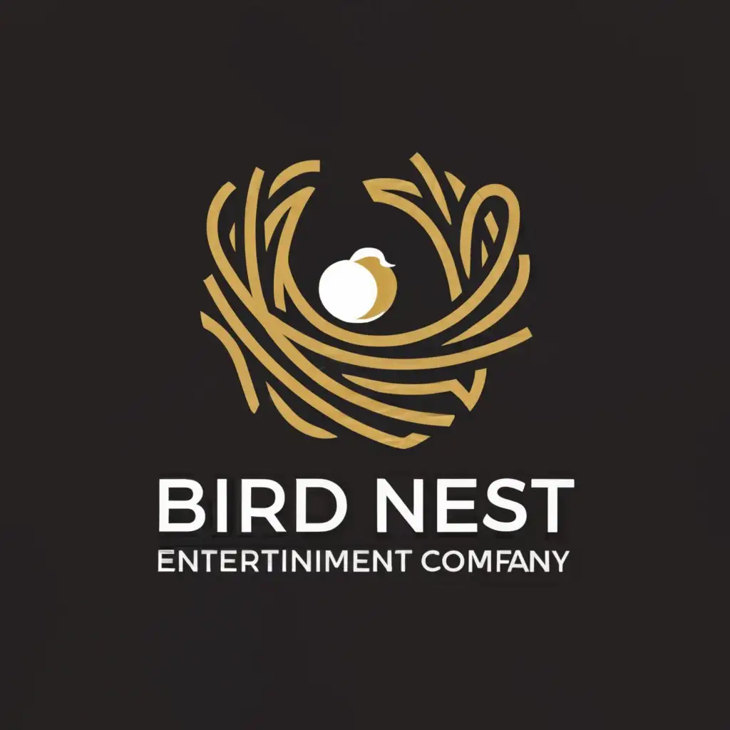 a logo design,with the text "NLD Bird nest", main symbol:NLD company,Minimalistic,be used in Entertainment industry,clear background