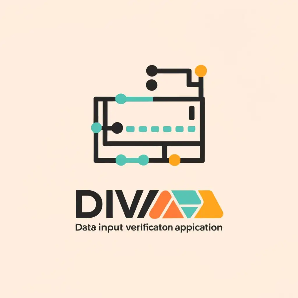 LOGO-Design-for-DIVA-Terminal-Symbol-with-Data-Verification-Theme-for-Technology-Industry