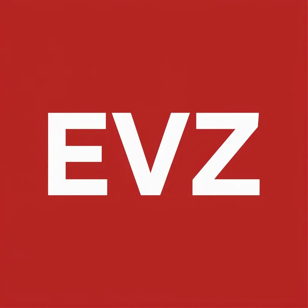 logo, Text, with the text "EVZ", typography, be used in Technology industry