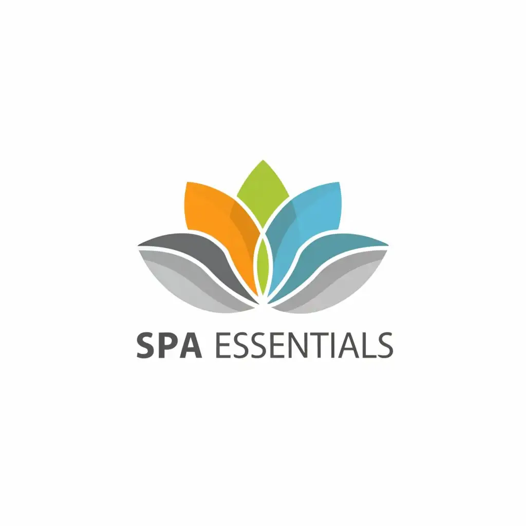 LOGO-Design-For-Spa-Essentials-Elegant-Lotus-Symbolizing-Beauty-and-Serenity