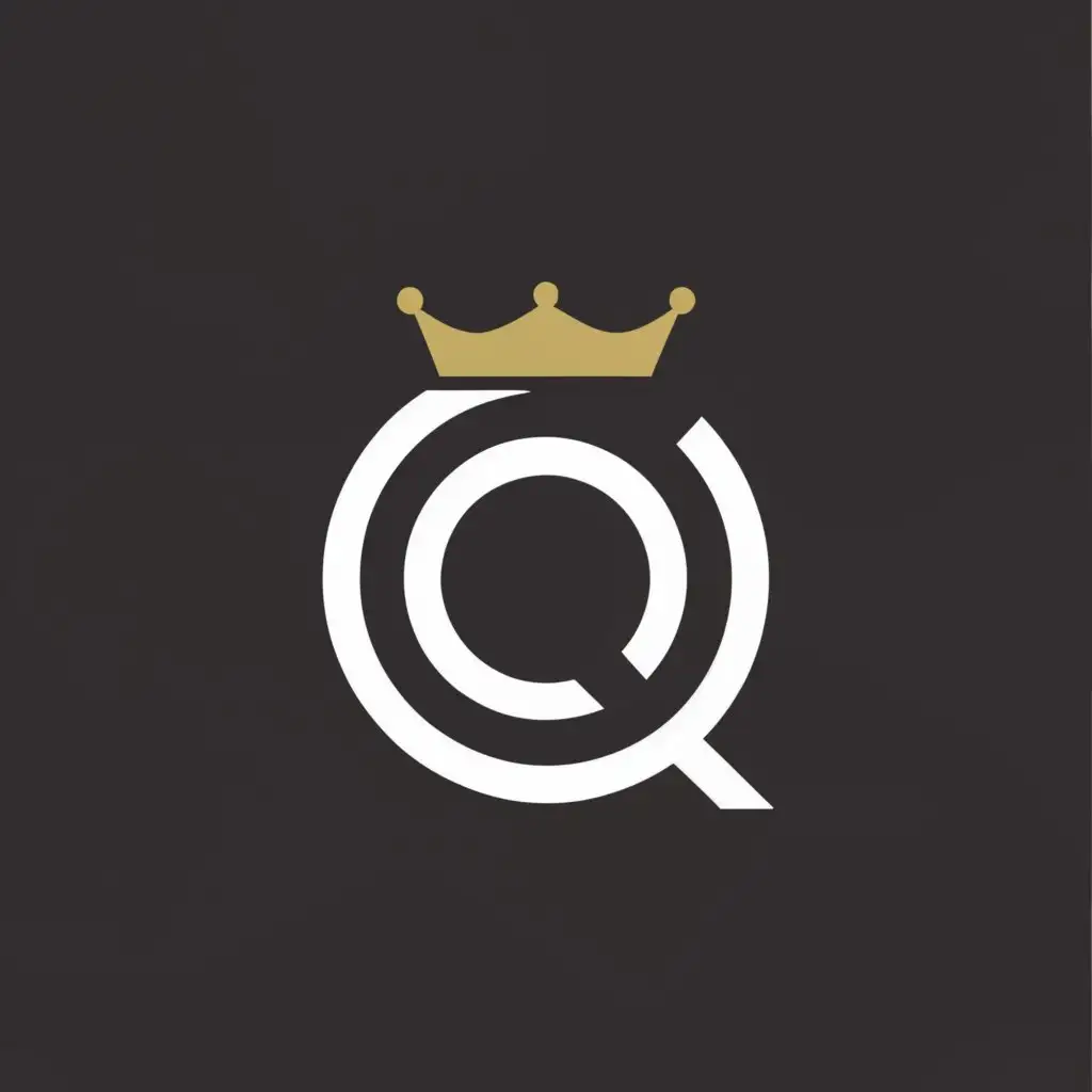 a logo design,with the text "Q", main symbol:crown baseball,Minimalistic,clear background
